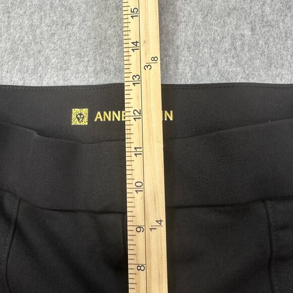 Anne Klein Pants WMNS XL High Rise Tummy Control Seamed Skinny Ankle Black Ponte - Picture 13 of 15